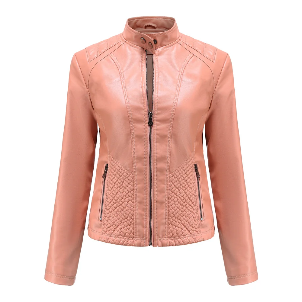 Casual Leather Simple Biker Jacket