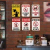 6pcs - Warning - Vintage Metal Signs(12*16Inch)
