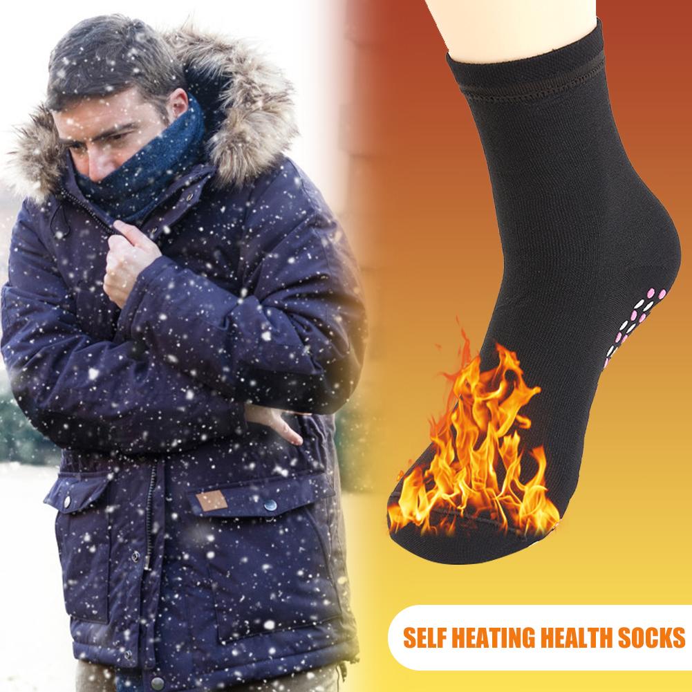 Tourmaline Self Heated Socks Winter Magnetic Therapy Warm Socks (Black), 501 Original