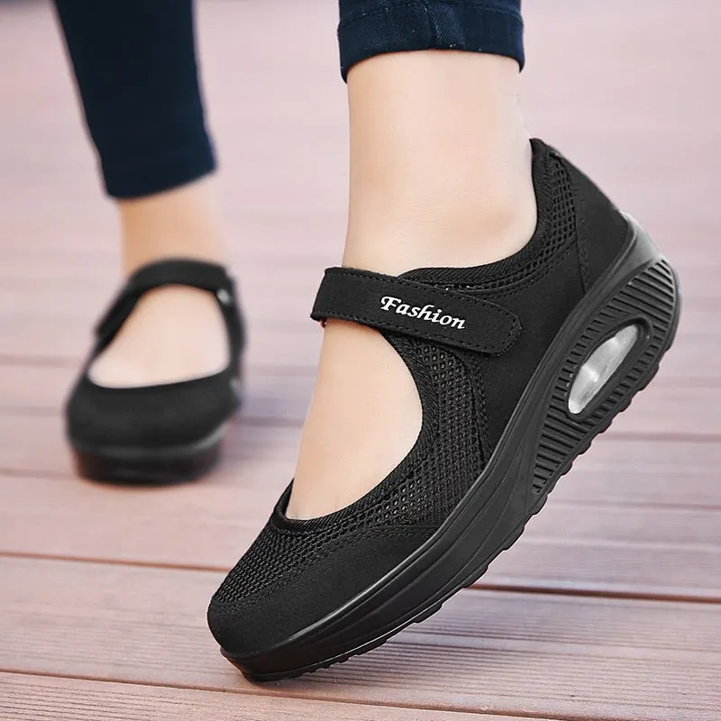 Fashion Women Shoes Sneakers Mesh Light Casual Breathble Vulcanized Sneaker Zapatillas