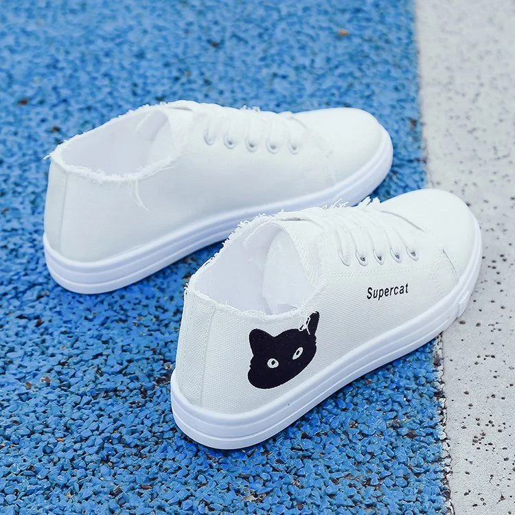 2021 New Women Casual Shoes Lace Up Ca	nvas Loafers Summer Soft Breathable Shoes Student Girl Lightweight Ladies Sneakers