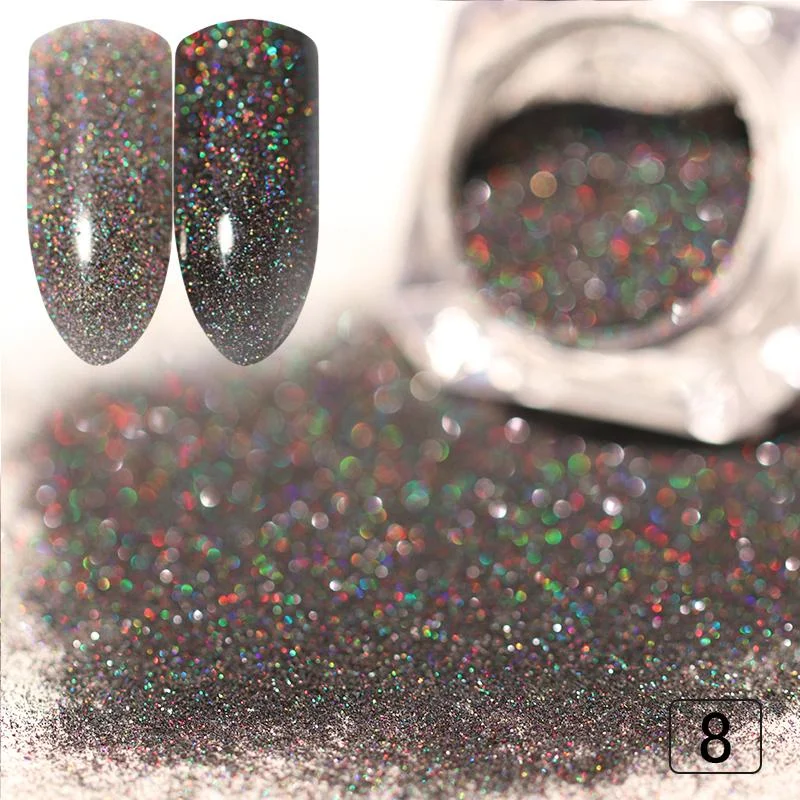 Sugar  Nail Powder Hair Wool Shining Nail Art Glitter Dust Pigment DIY Nail Art Decoration-Nail Inspo