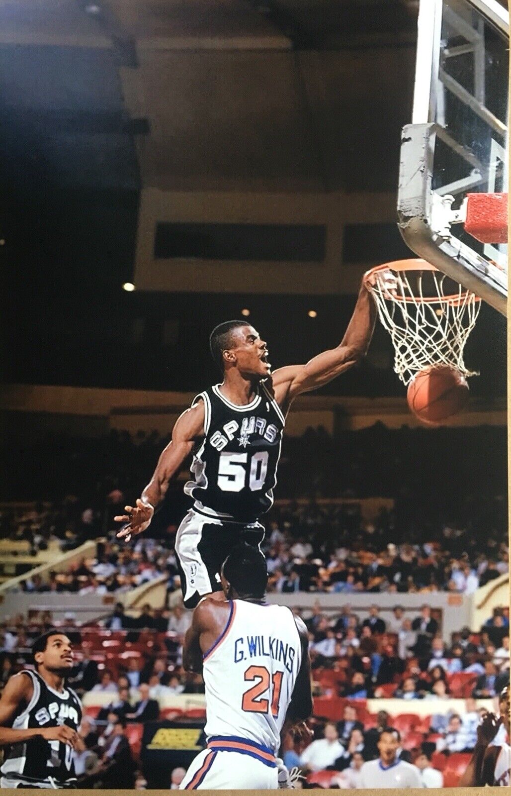 San Antonio Spurs David Robinson 11x17 Poster Photo Poster painting Print Dunking NBA BASKETBALL