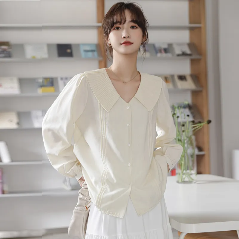 Crew Neck Casual Plain Tops