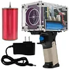 Handheld Tesla Coil Touchable Artificial Lightning Spark Gap Arc Generator, Portable Rechargeable Science Teaching Experiment Tool