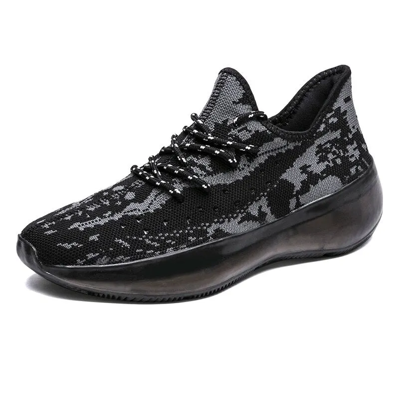 High Quality Men Shoes Comfortable Mens Casual Shoes Breathable Lightweight Sneakers Black Gray White Big Size 39-47