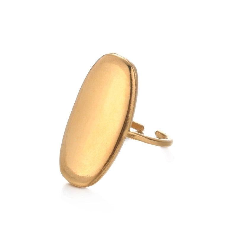 Retro Four Leaf Clover Heart Shape 304 Stainless Steel Plating Open Rings