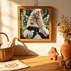 Rococo Garden Lady Special Shaped DIY Partial Drill Diamond Painting Kit for Adults Beginners Home Decor Diamonds Paintings Gem Art 30x30cm