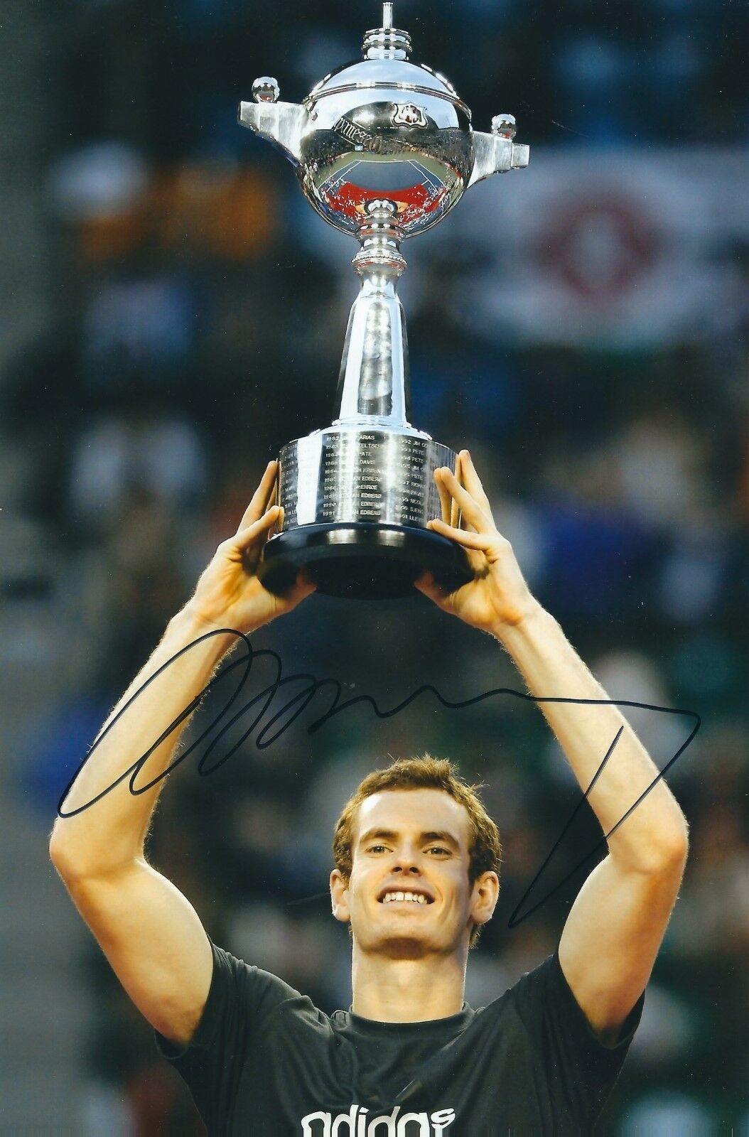 ANDY MURRAY SIGNED 12x8 Photo Poster painting - WIMBLEDON - UACC & AFTAL RD TENNIS AUTOGRAPH