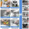 Filtre de vidange d'&eacute;vier de cuisine 3 en 1 en acier inoxydable anti-obstruction