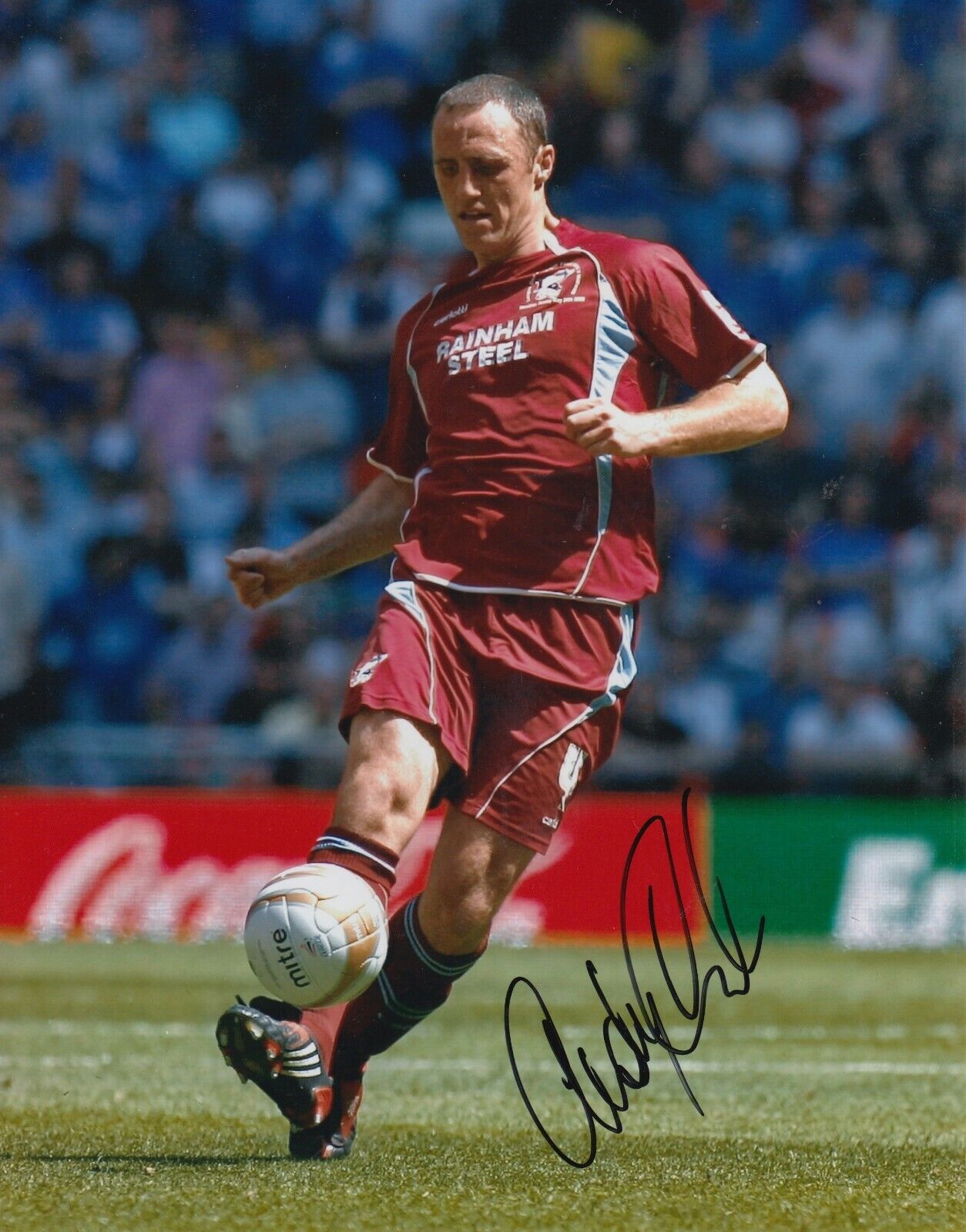 Andy Crosby Hand Signed 10x8 Photo Poster painting - Scunthorpe United Autographs.