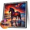 Diamond Painting-5D Full Round Drill Horse