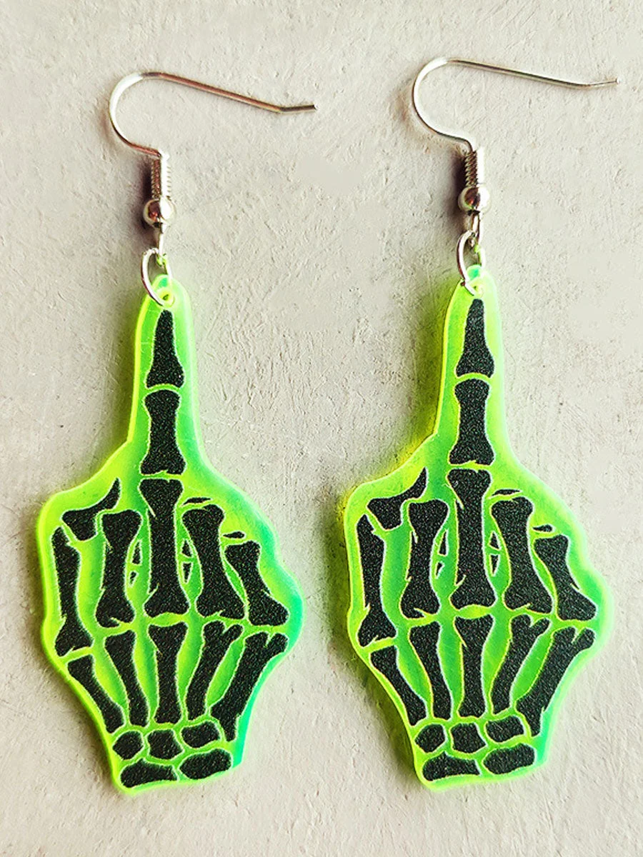 Halloween Fluorescent Acrylic Earrings