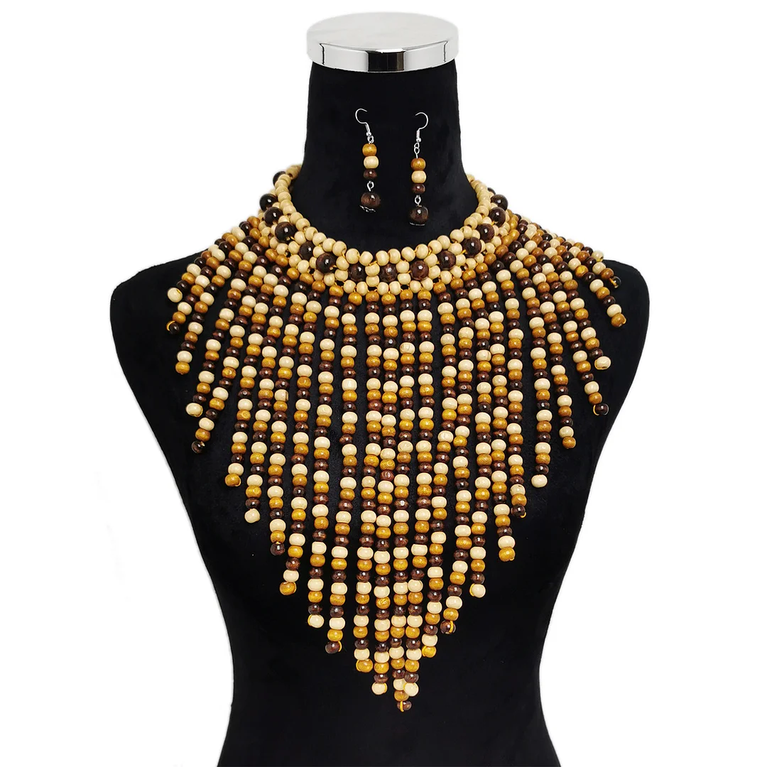 Tassel Colored Necklace Set
