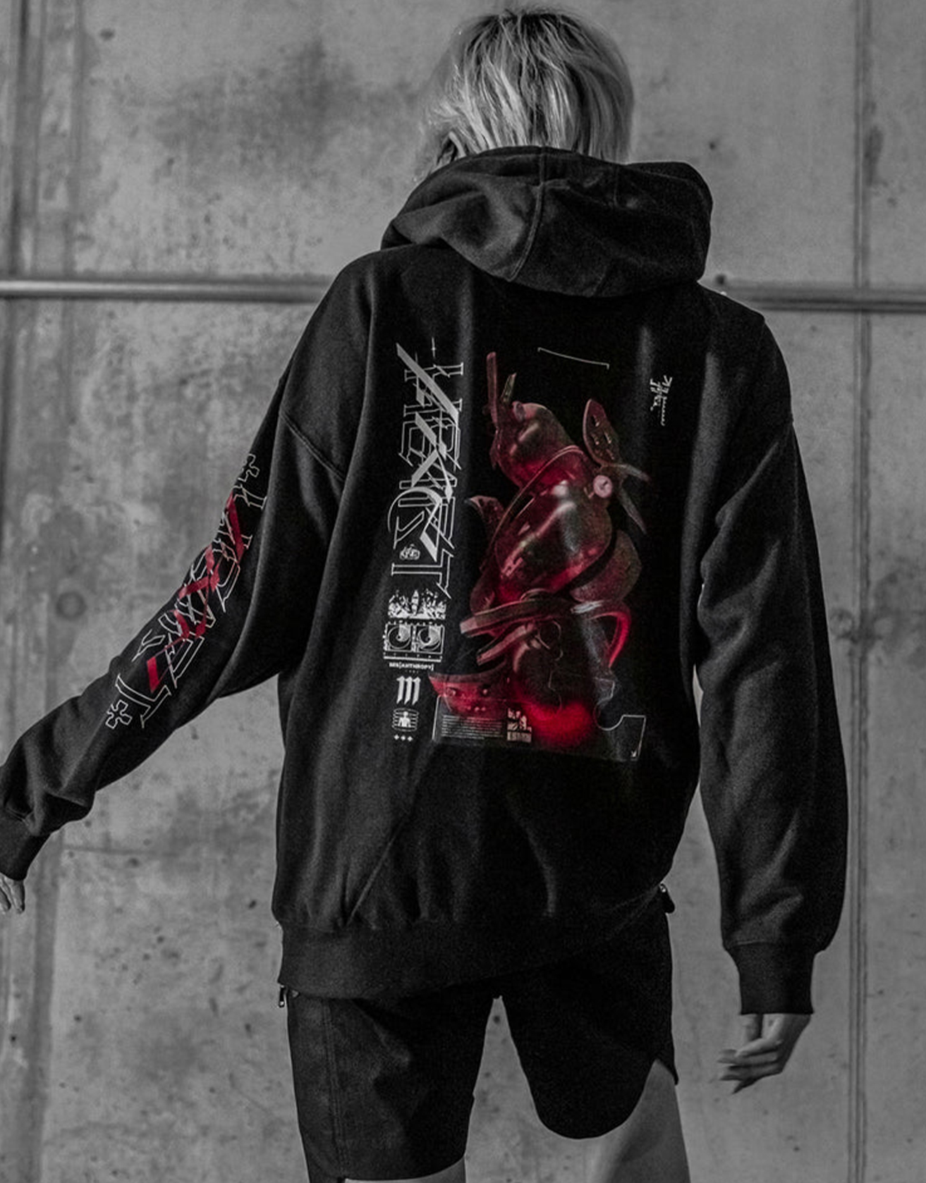 MechaWarrior Dark Hoodie / TECHWEAR CLUB / Techwear