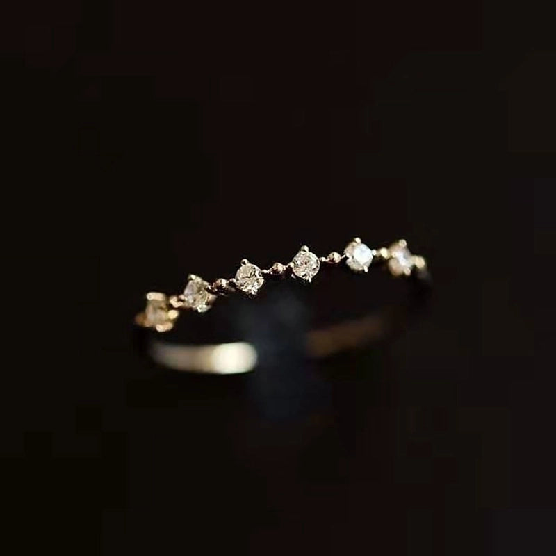 925 Sterling Silver Gem Bow Knot Rings