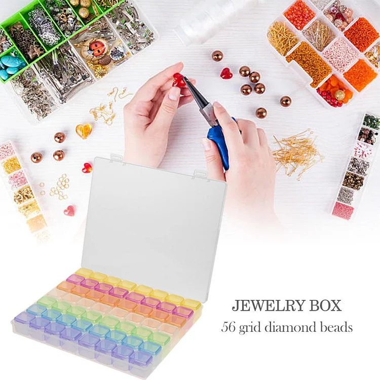 Craft Jewelry Beads Storage Case 40/60 Bottles Diamond Art Accessories  Organizer