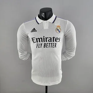2022/2023 Long Sleeve Player Version Real Madrid Home