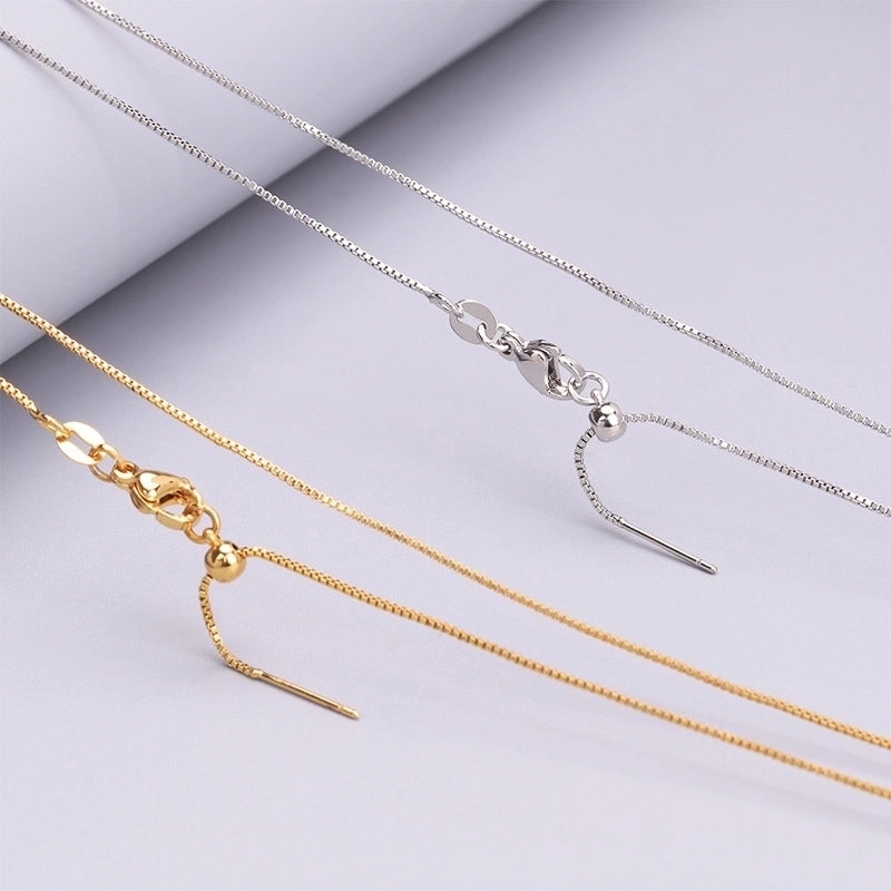 10 Pieces 50cm Titanium Steel Copper 18K Gold Plated Jewelry Accessories