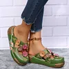 Gioiacombo&trade; 2022 Nuovi sandali a punta tonda in stile etnico con fiori