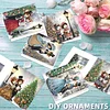 6PCS DIY Diamond Art Greeting Cards Christmas Mouse Congratulations Cards & Gift