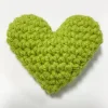 Ornement de coeur au crochet fait main