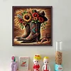 (Counted/Stamped)Cowboy Boots-11CT Cross Stitch 50*50cm
