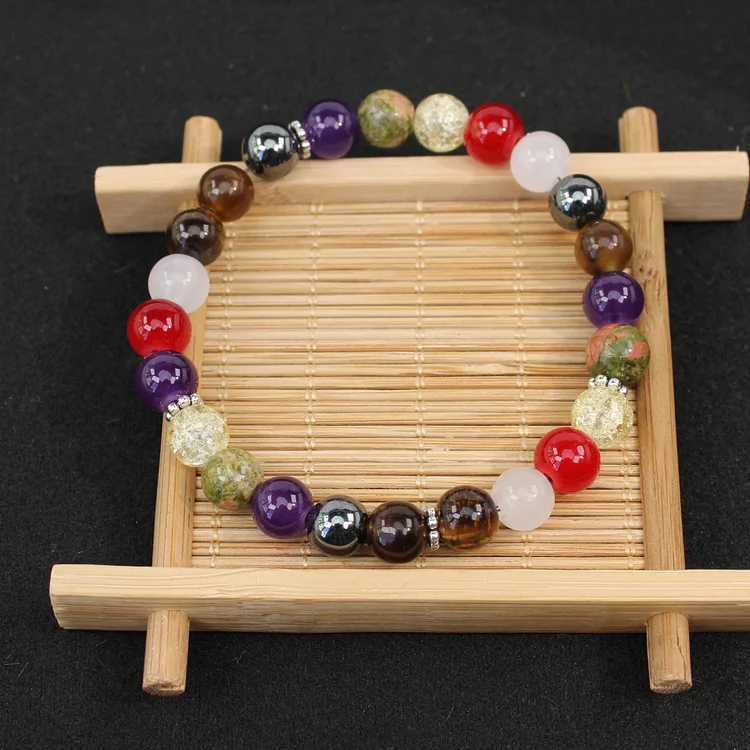 Natural Stone Crystal Bracelet Multi-Color Bracelet