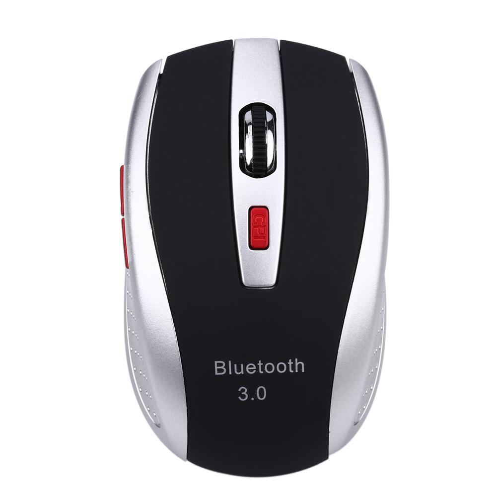 

Bluetooth 3.0 Wireless Optical Mouse 1600DPI for Windows 7/8/10 Android PC, Silver, 501 Original