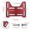 AKSGKGQ Adjustable Motor Mount Plate Aluminum for Mini Bike,Go Kart,Coleman 100, Doodlebug DB30 for Small 4 Stroke Engines Predator 212, Tecumseh, Honda, Tilloson 212 Red