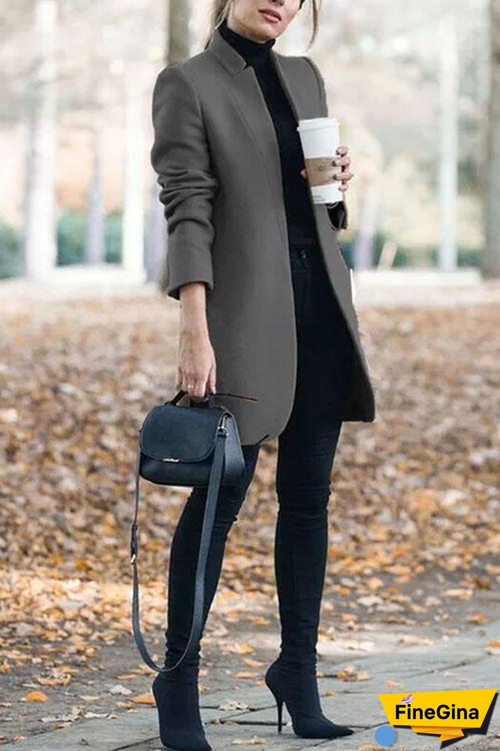 Stand Collar Barret Long Coat