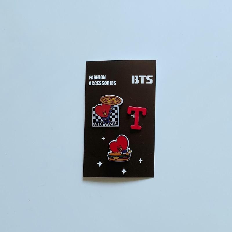 BTS BT21 GOT7 BLACKPINK SEVENTEEN EXO TWICE Hair rope & Brooch officialsvtshop
