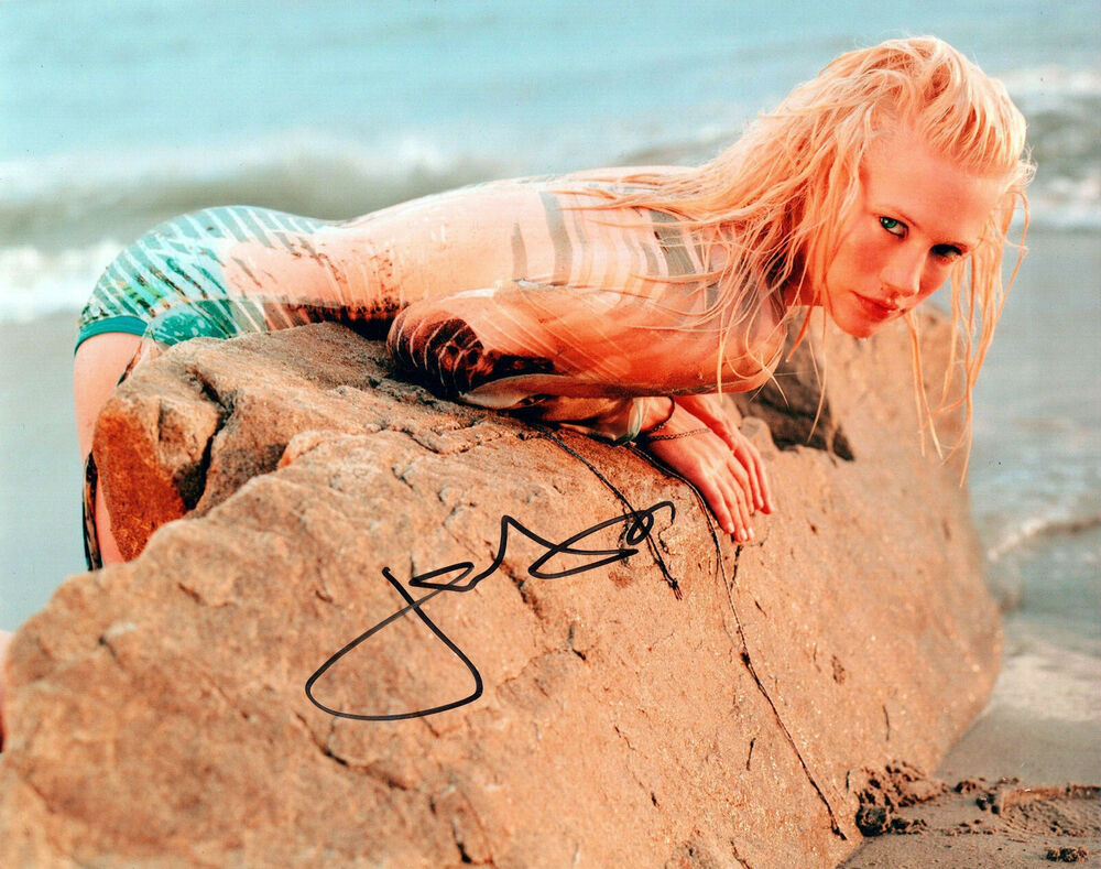 January Jones glamour shot autographed Photo Poster painting signed 8x10 #5