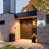 LED Solar House Number Light Digital Address Indication Doorplate Light