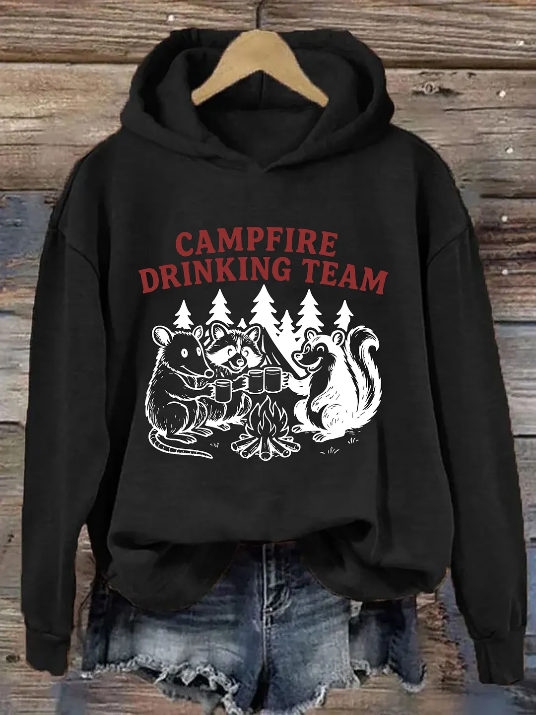 Campfire Drinking Team Hoodie