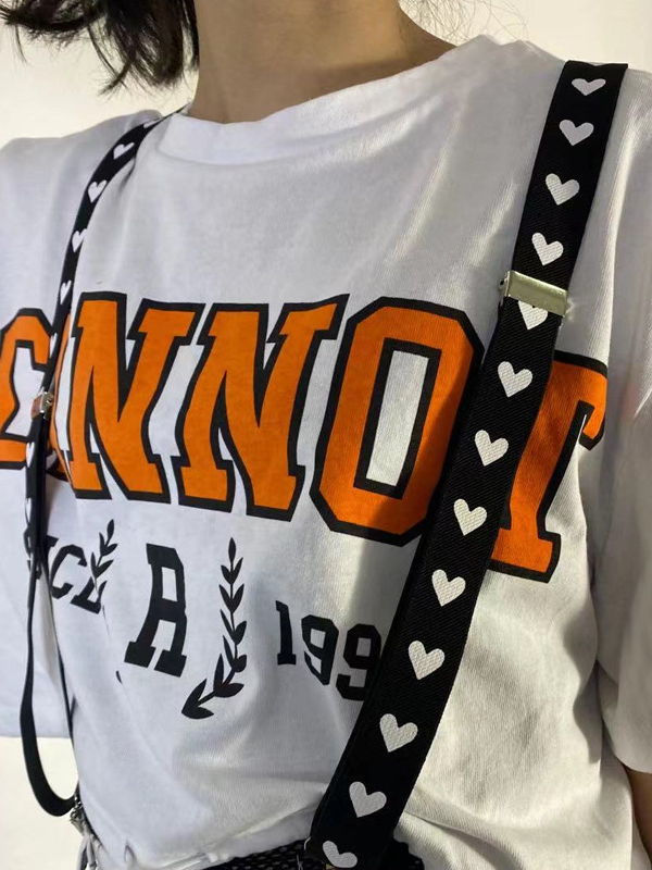 Y Pattern Printed Stretchable Suspenders