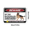 Beware Of Dog German Shepherd No Responsible For In Jury Or Death You Have Been Warned - Vintage Metal Signs - 30*40cm - Warning