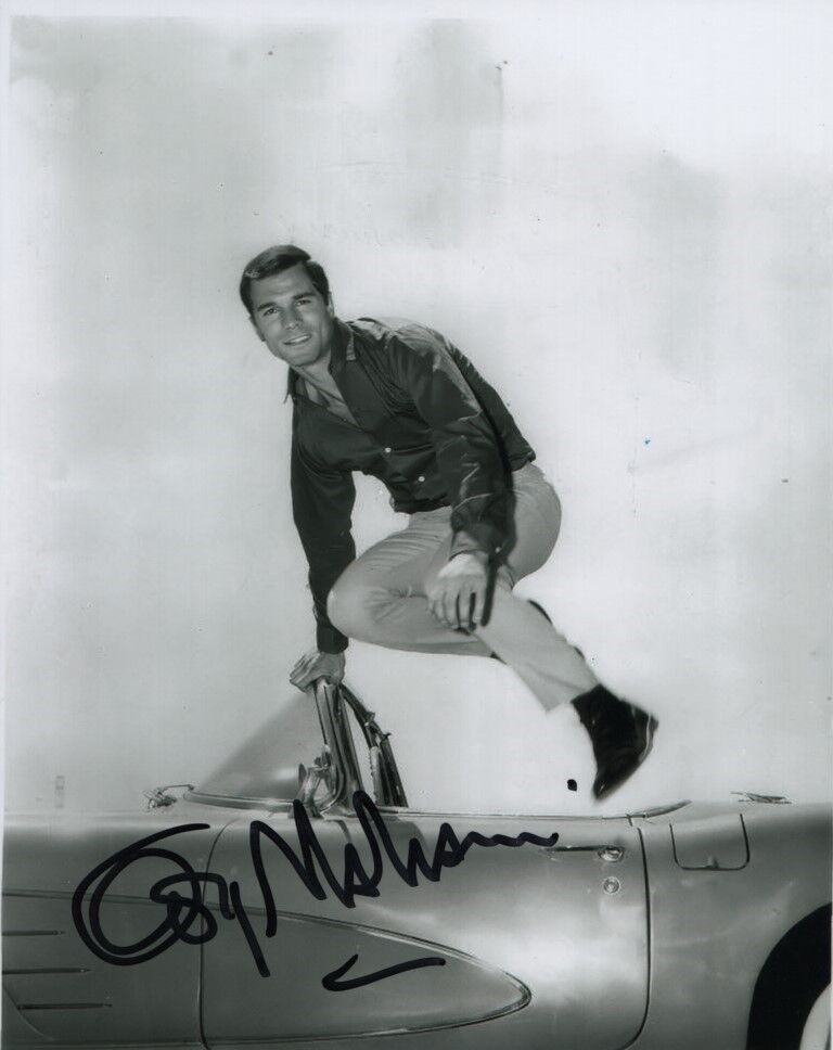 GEORGE MAHARIS signed autographed ROUTE 66 BUZ MURDOCK CORVETTE Photo Poster painting