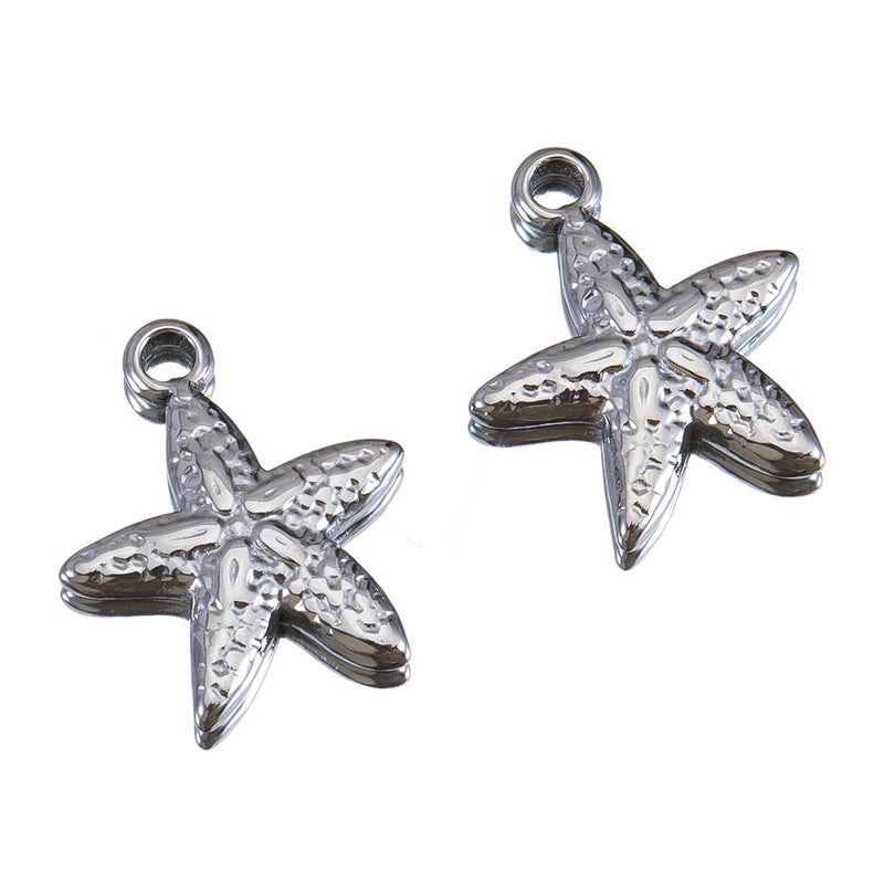 10 PCS/Package 14 * 12mm 304 Stainless Steel Tortoise Dolphin Shell Pendant Jewelry Accessories