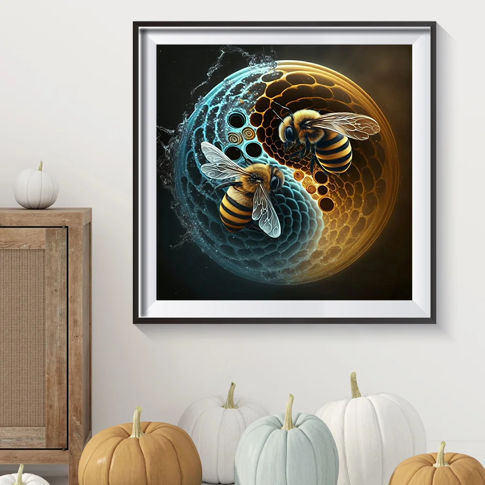 Diamond Painting - Full Round Drill - Tai Chi Bee(30*30cm)