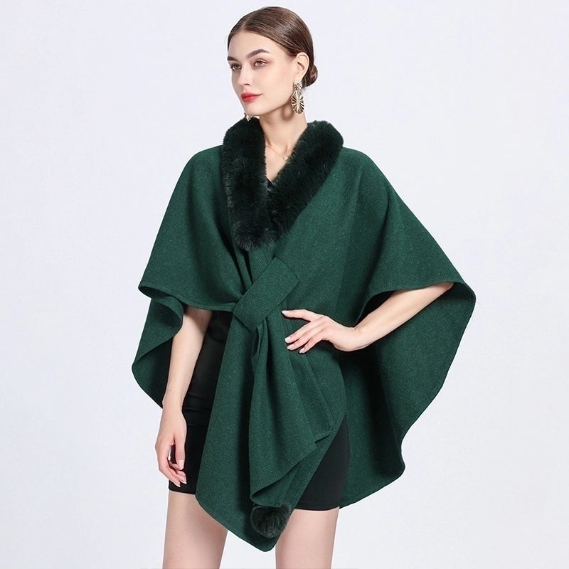 Women's Minimalist Commute Solid Color Acrylic Fiber/artificial Wool Patchwork Shawl