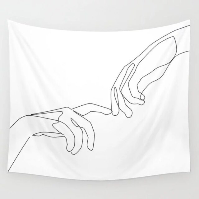

Wall Tapestry - Woman Flower-150*130cm, 501 Original
