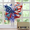 Independence Day Butterfly 2D Flat DIY Diamond Art Pendant Wall Door Decoration