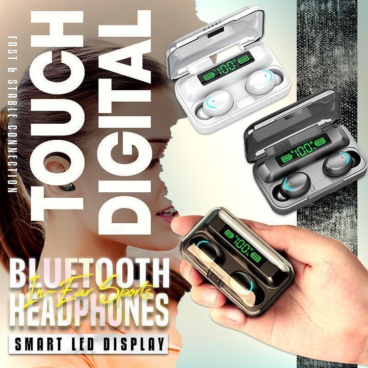 Touch Digital In-Ear Sports Bluetooth Headphones