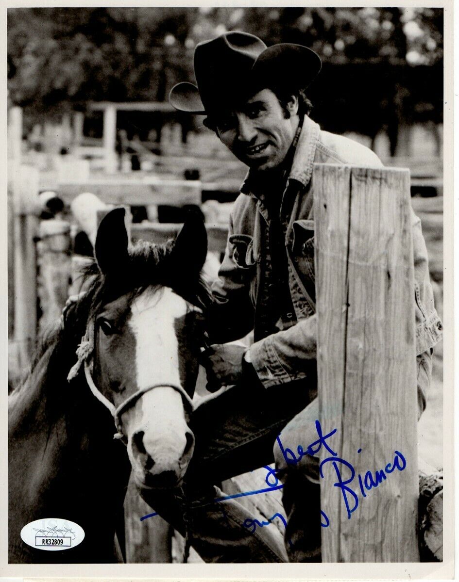 Tony Lo Bianco Signed Autographed 7X9 Photo Poster painting Cowboy Hat w/Horse JSA RR32809