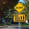 Free Beer Tomorrow - Vintage Metal Signs - 20*30cm/30*40cm - Warning