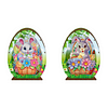 (US Local)Wooden Easter Egg Rabbit Special Shaped Diamond Painting Lamp for Adult Kids