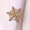 Golden Snowflake Event Catering Napkin Ring
