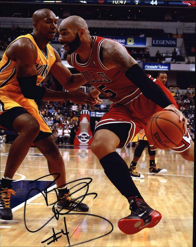 Carlos Boozer signed NBA basketball 8x10 Photo Poster painting W/Certificate Autographed 006