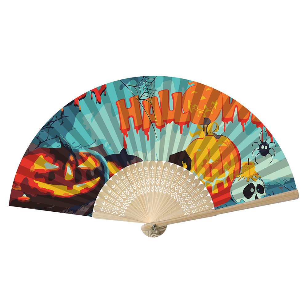 

Halloween Pumpkin - Paint By Numbers - Folding Fan, 501 Original